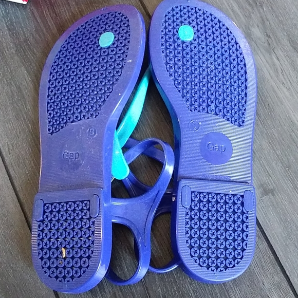 Gap summer jelly sandals blue size 9 - Picture 3 of 3